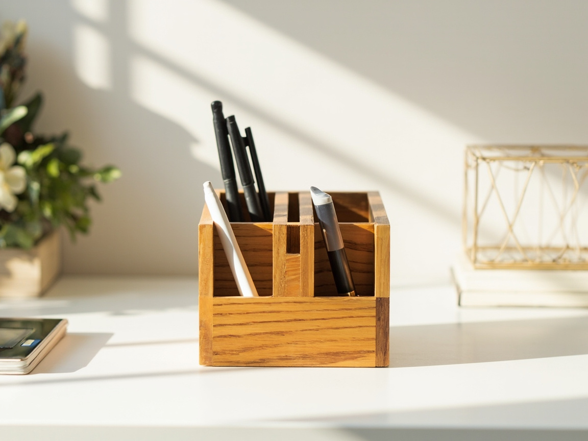 Bamboo Desk Organizer